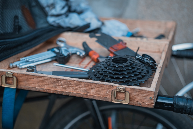 Photo d'une roue libre de vélo