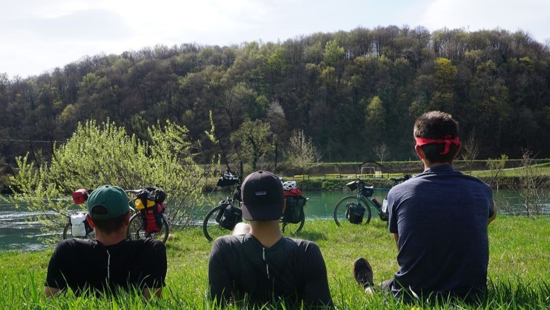 Léo, Etienne et Solal en Slovénie