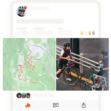 Application vélo Strava réseau social