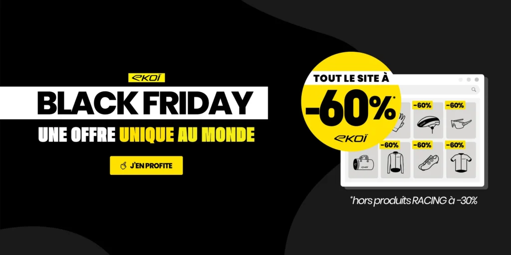 Équipement vélo hiver Ekoi en promotion Black Friday 2025