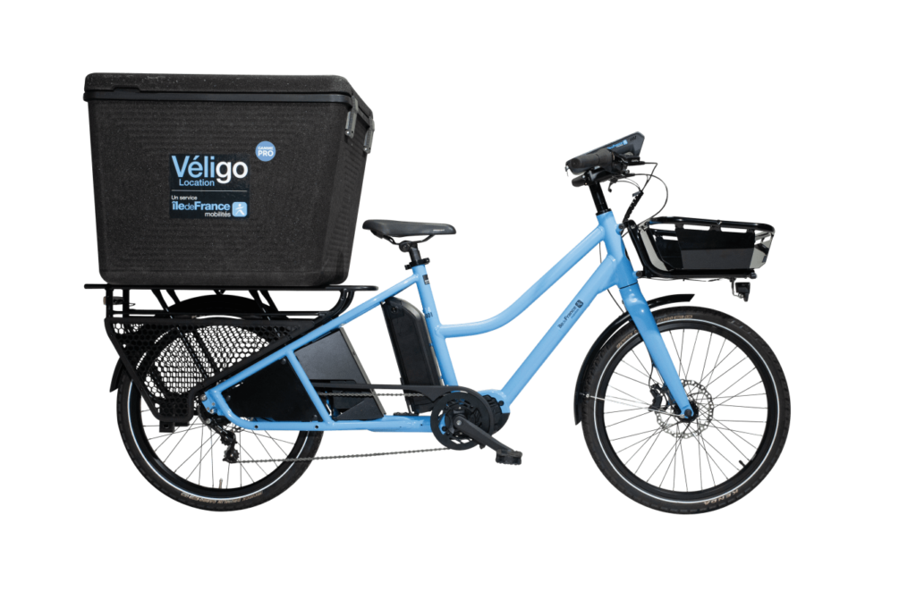 Vélo cargo longtail professionnel Véligo