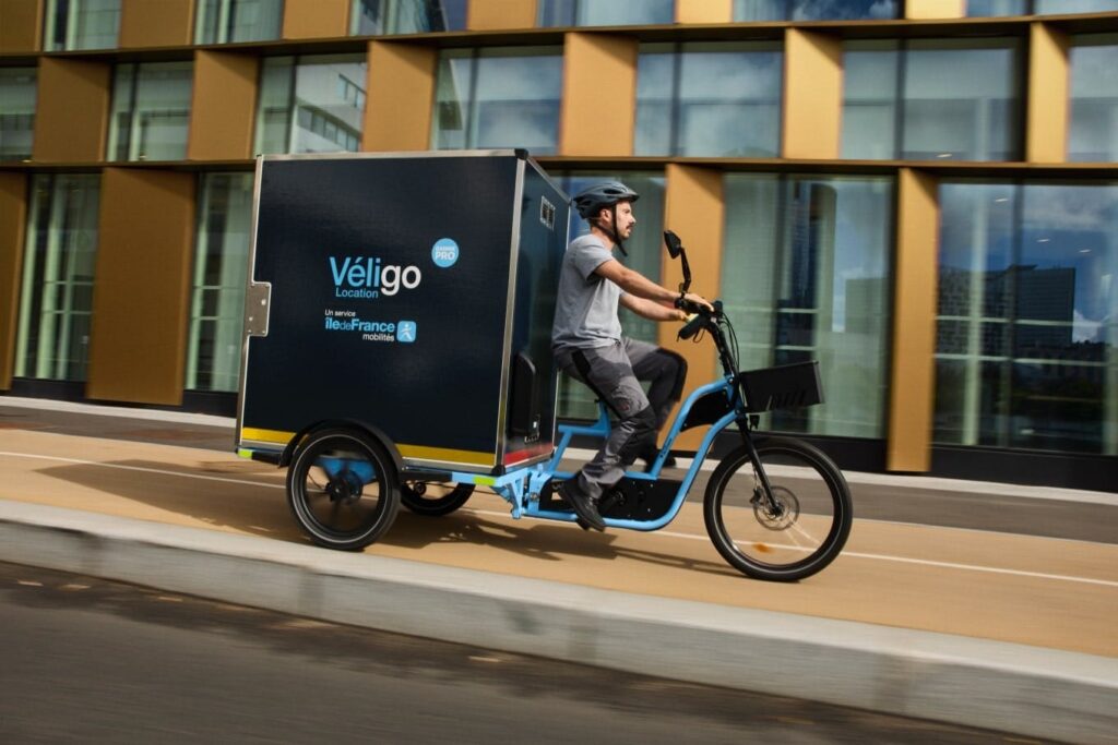 Vélo cargo triporteur professionnel Véligo