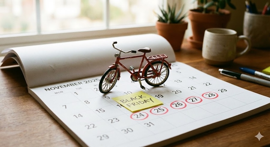 Calendrier montrant les meilleures périodes pour acheter un vélo gravel pas cher