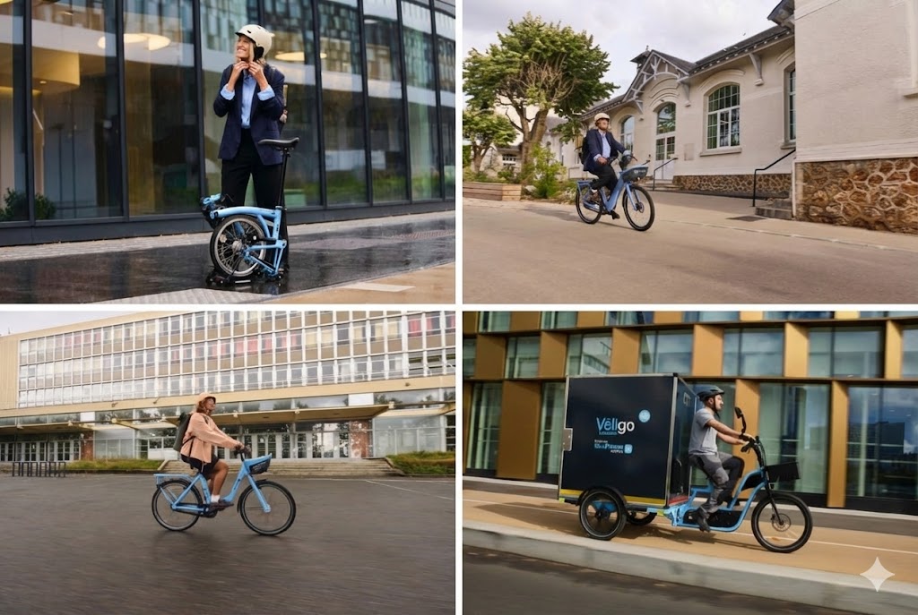 Une partie de la gamme des nouveaux vélos Véligo Location 2026 en Île-de-France