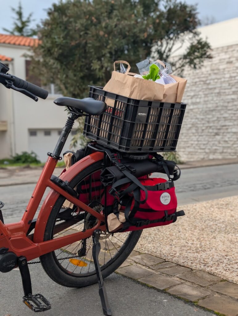Cumul possible des sacoches vélo Bakkie avec une caisse MIK