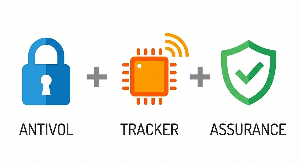 Infographie : comment protéger son vélo - antivol + tracker GPS + assurance