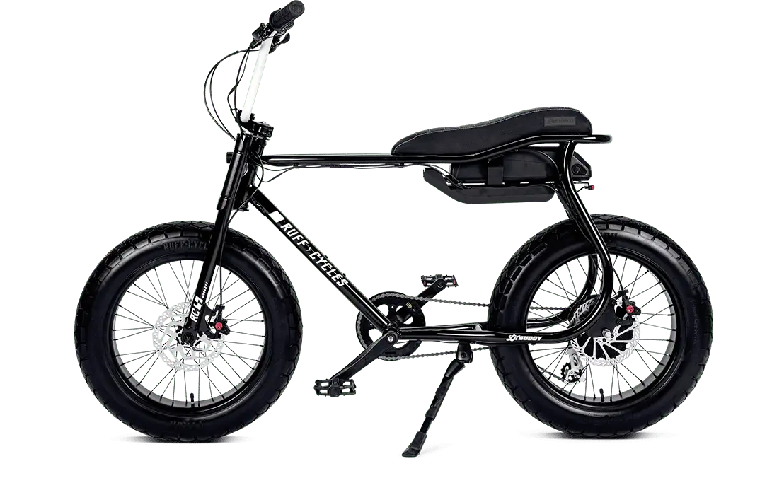 Ruff Cycles Lil'Buddy Edge fatbike électrique noir design néo-rétro pneus 20 pouces