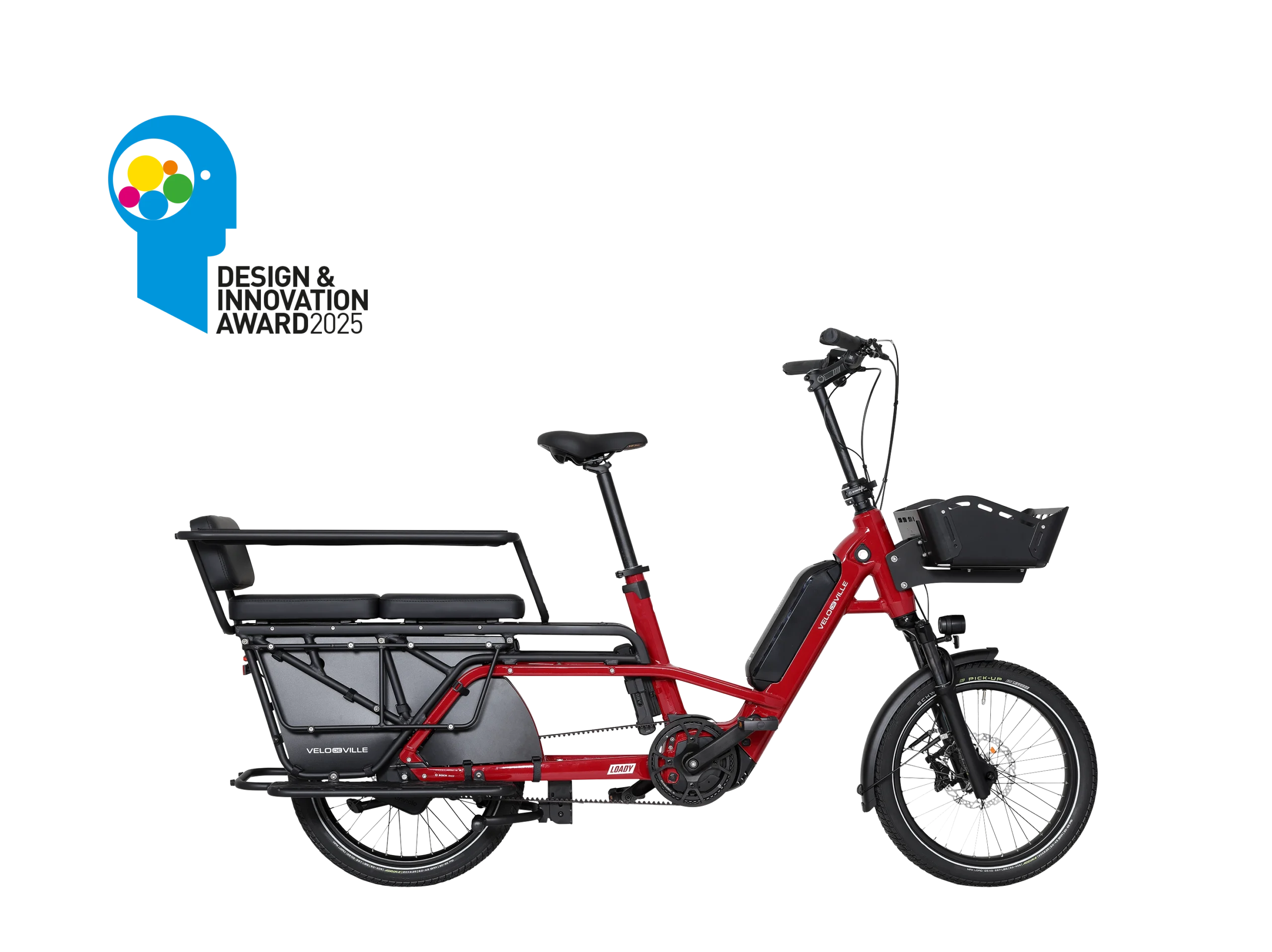 Vélo de Ville Loady longtail électrique configurable - vue de profil