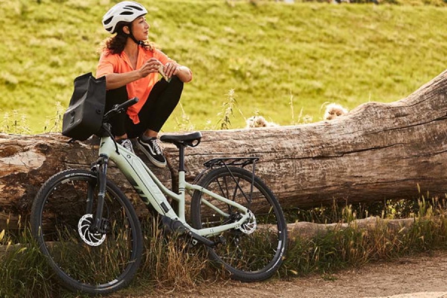 vélo électrique femme Liv Rove E+ cadre enjambement bas