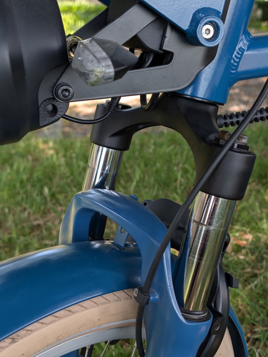 Fourche avant suspendue du GAYA L'Incroyable - 70 mm de débattement