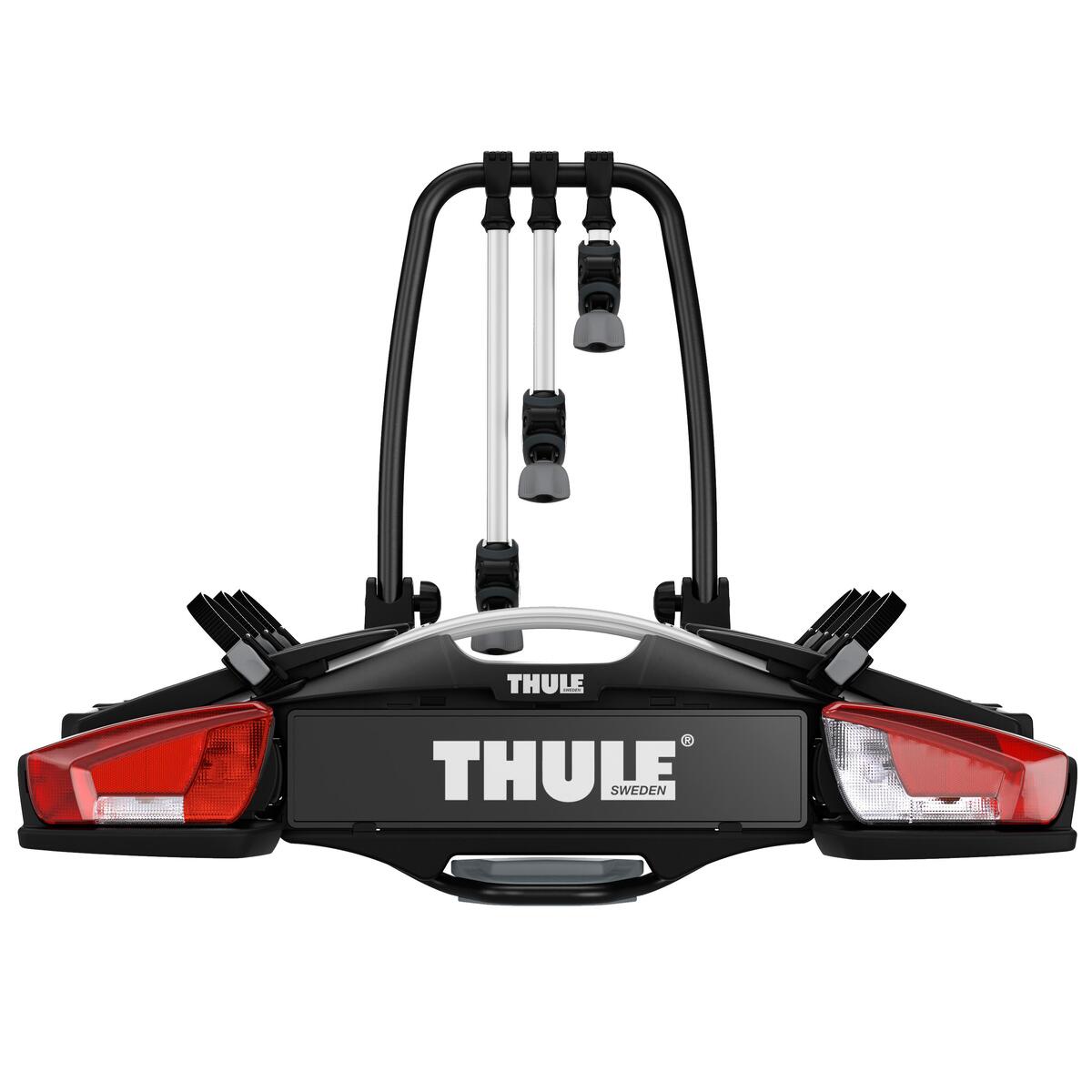 Porte-vélo Thule VeloCompact 13 broches 3 vélos sur attelage, charge 60 kg, compatible vélos électriques