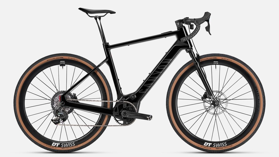 Gravel électrique Canyon Grizl:ONfly CF 9, fourche RockShox Rudy