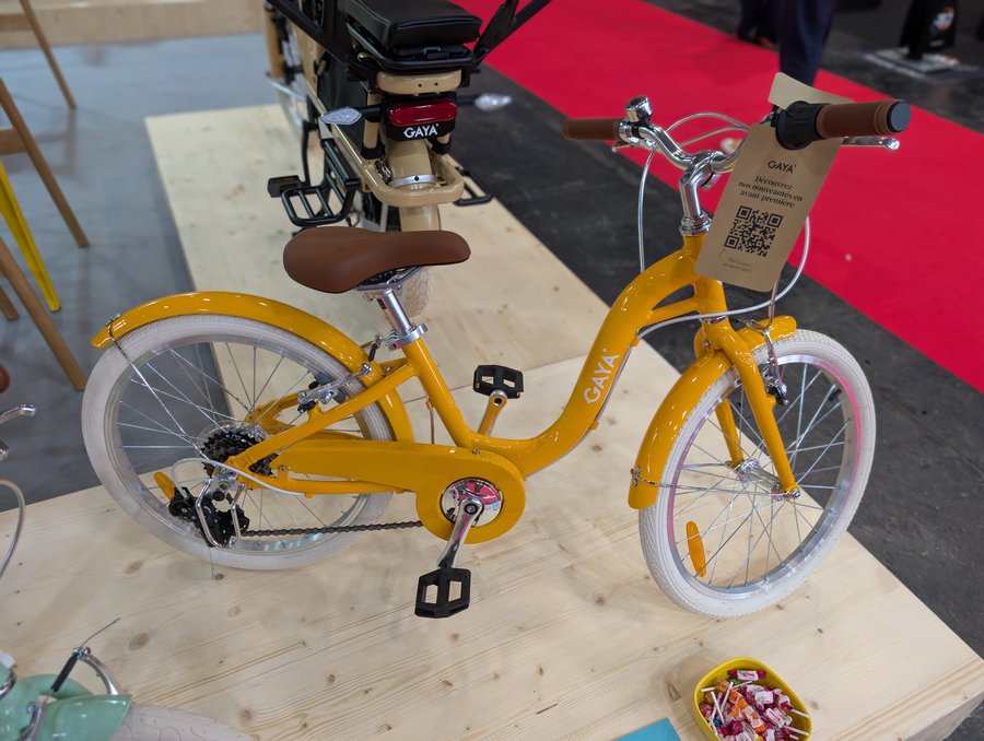 Vélo enfant Gaya jaune présenté aux ProDays 2026